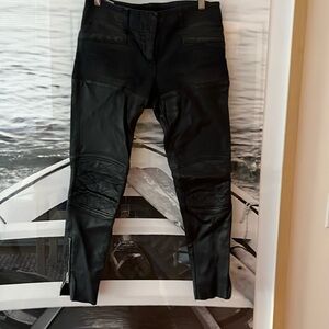 R13 half leather jeans